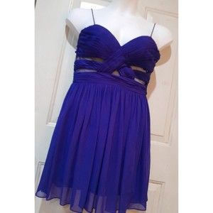 Women's Dress, Blue, Hailey Logan by ADRIANNA PAPELL, Halter, Tulle  Size 5/6